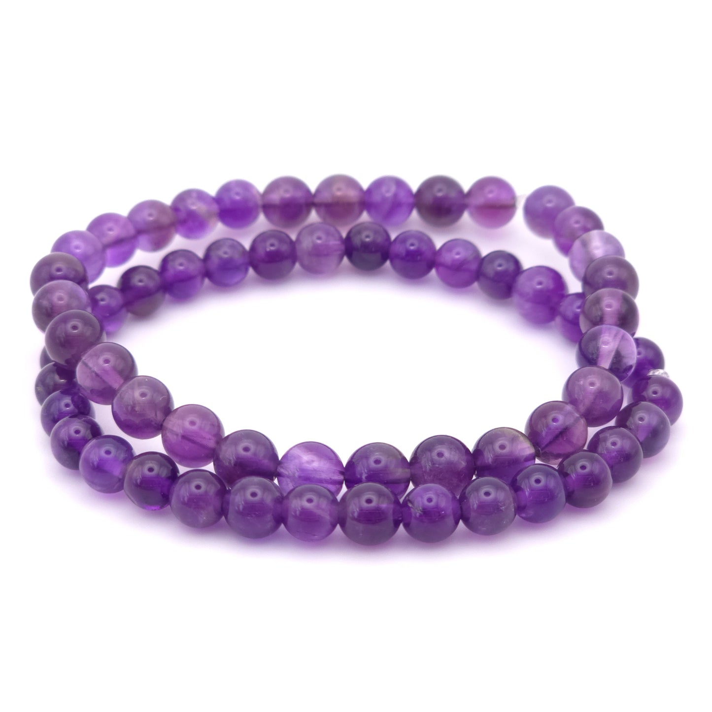 Amethyst Beaded Bracelet