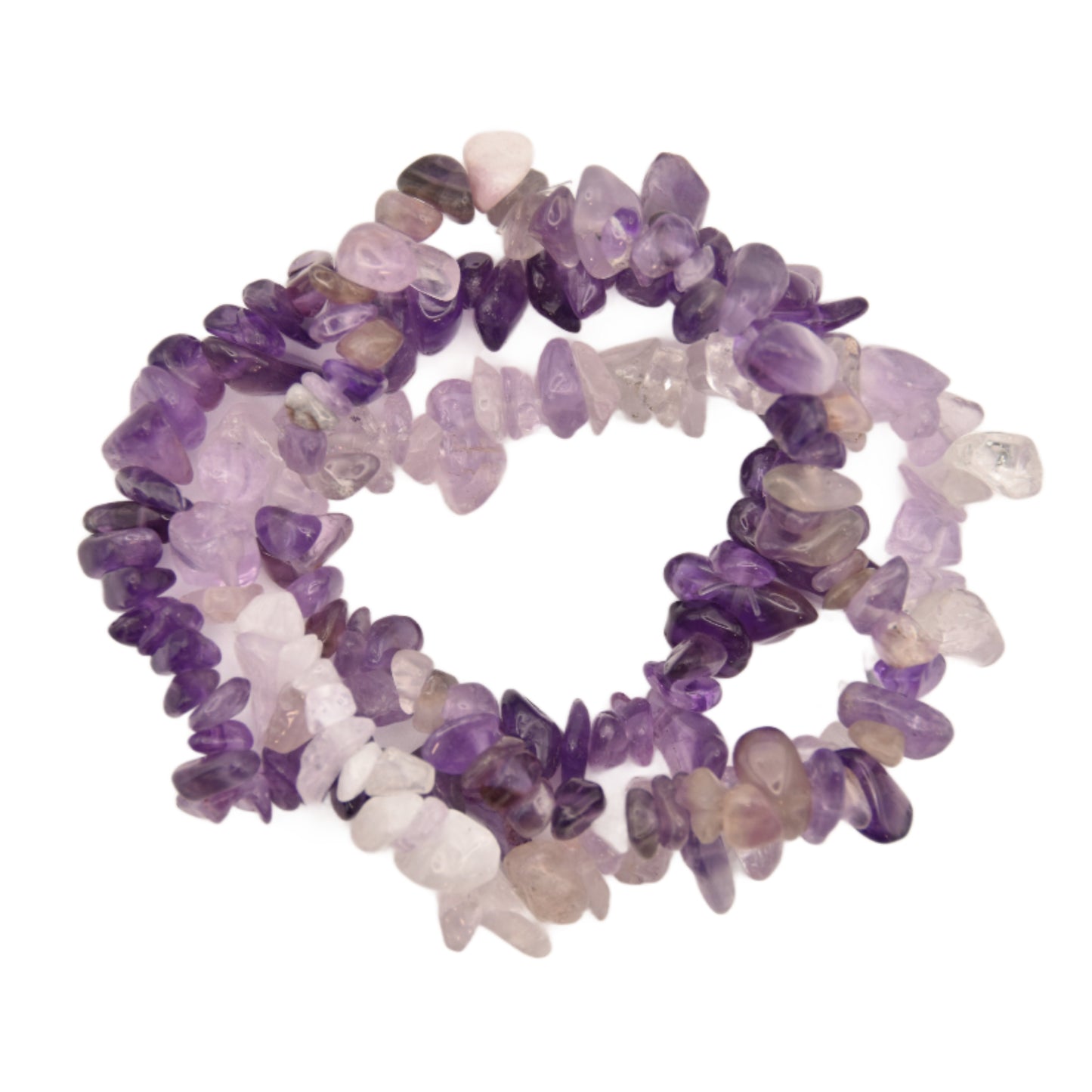 Purple Jade, Amethyst & Dark Amethyst Bracelet Trio