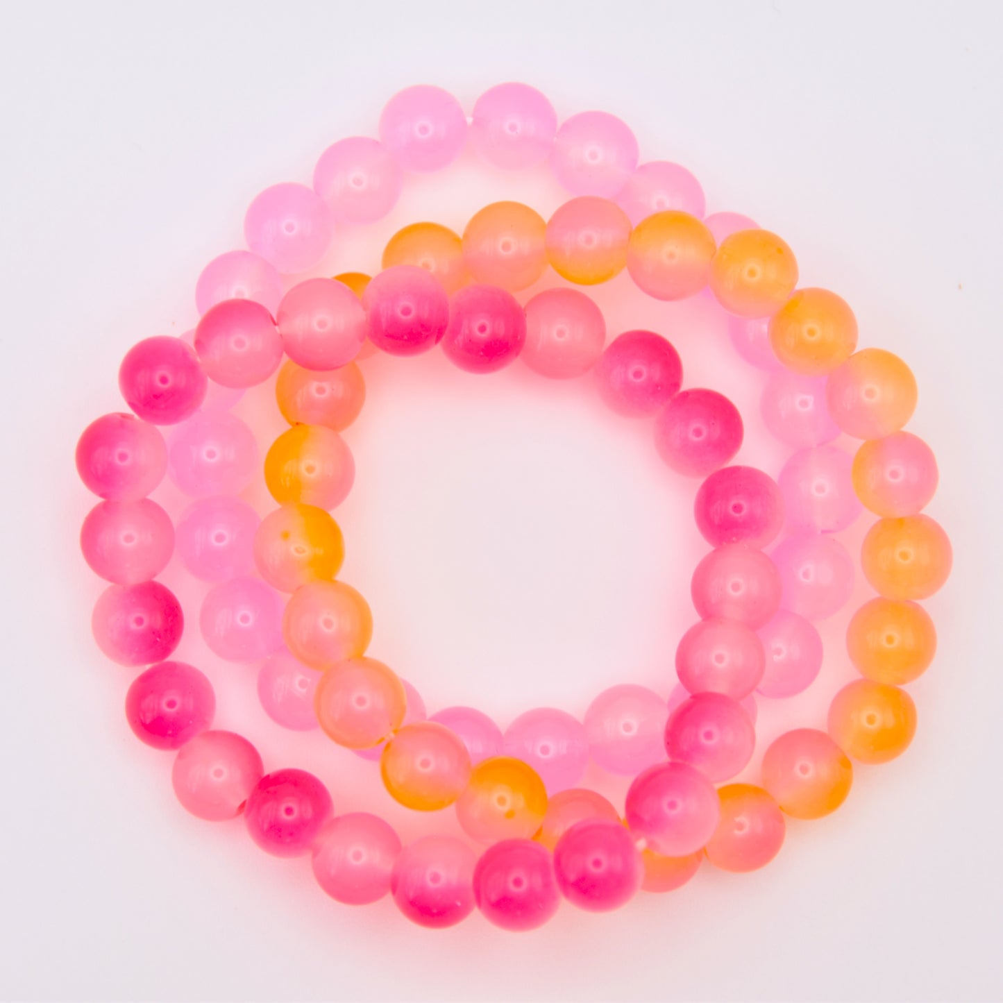 Tequila Sunrise Beaded Bracelet Trio