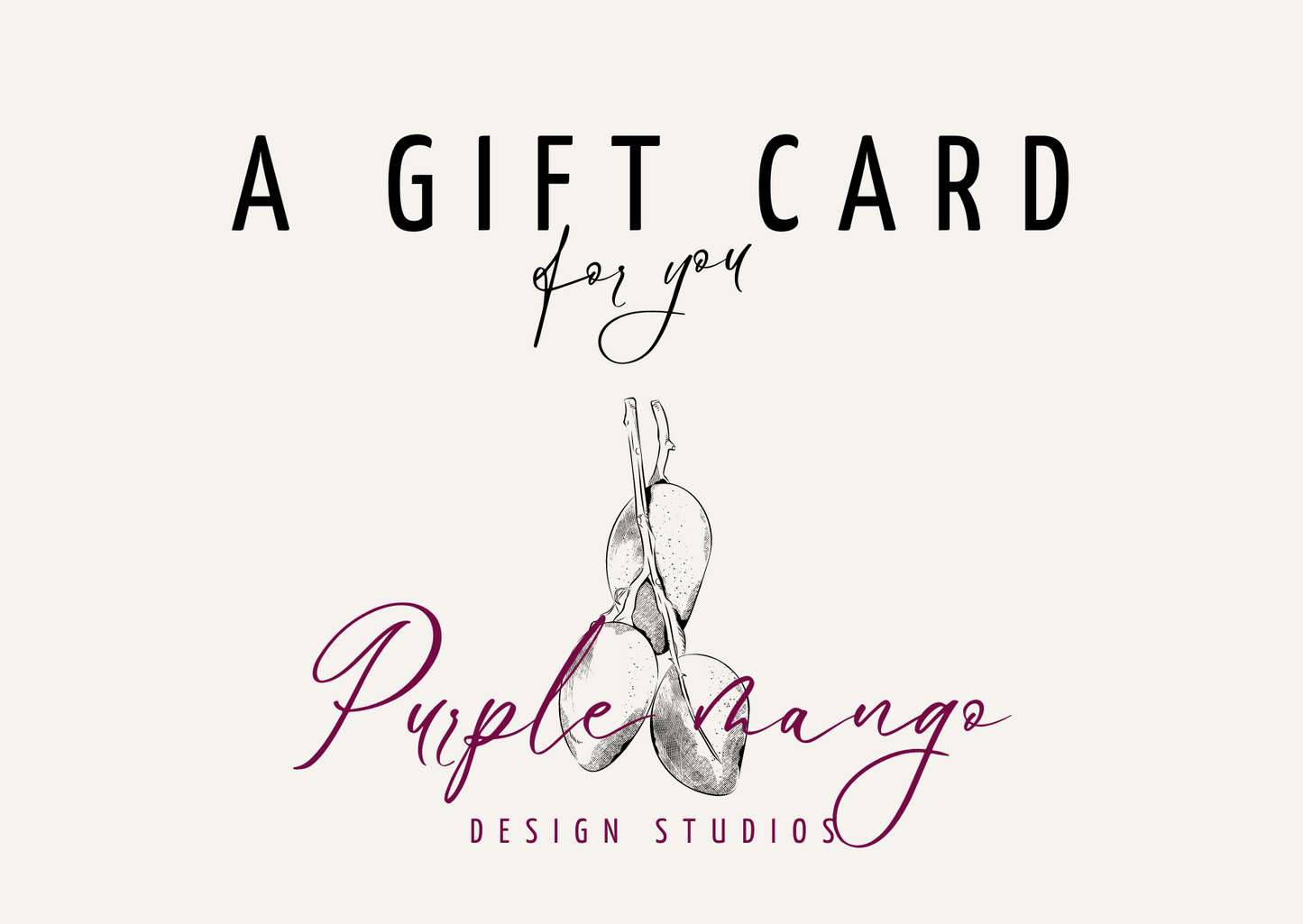 Purple Mango Design Studio - eGift Card